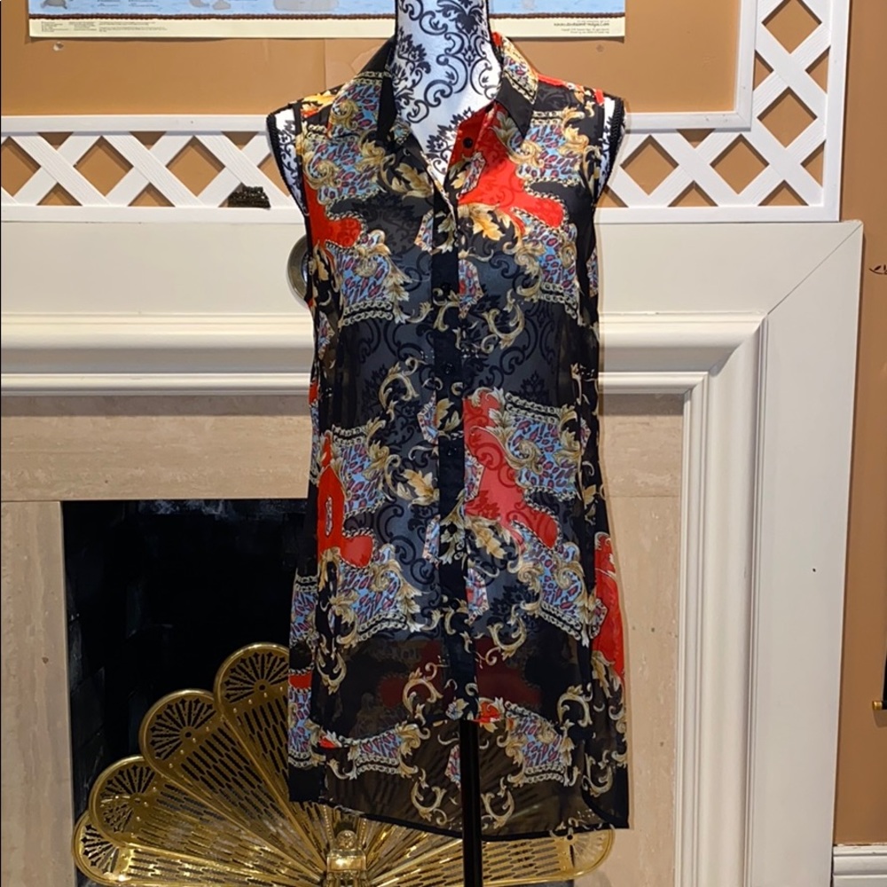 Black Versace like top